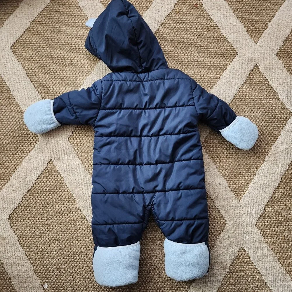 Wippette Baby Boys 12 Months Blue Eyes Snowpram 3D Ears